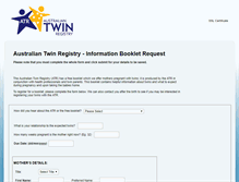 Tablet Screenshot of online.twins.org.au